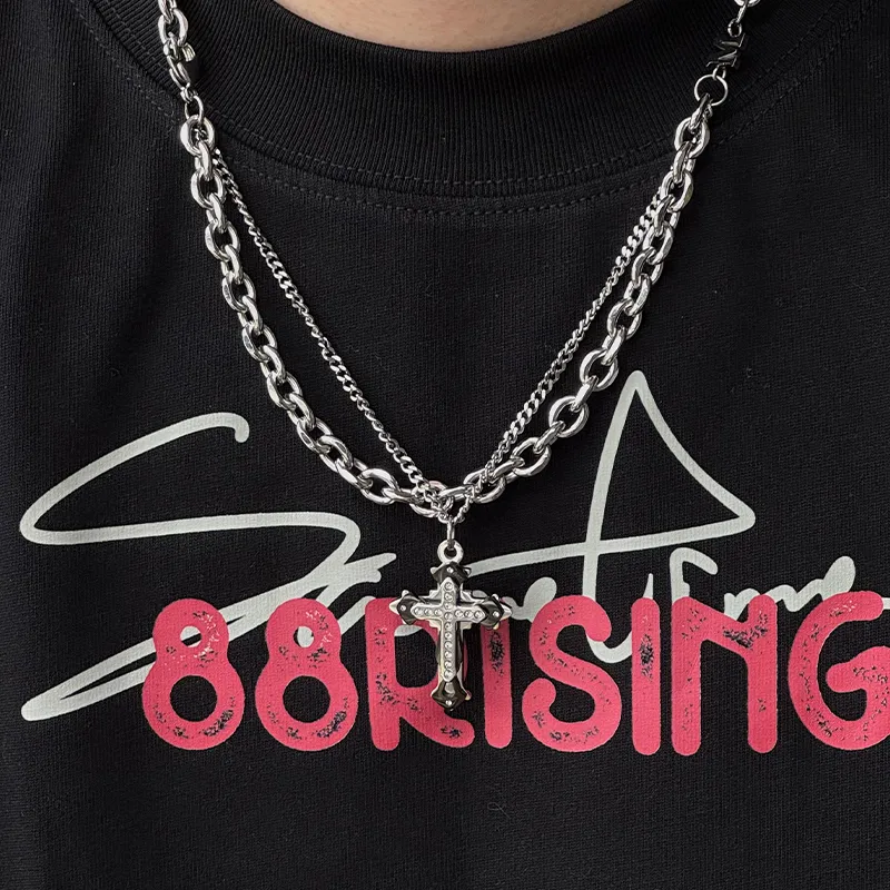 FAIRWHALE Titanium Steel Necklaces Unisex-6