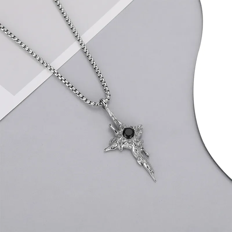 FAIRWHALE Titanium Steel Necklaces Unisex-4
