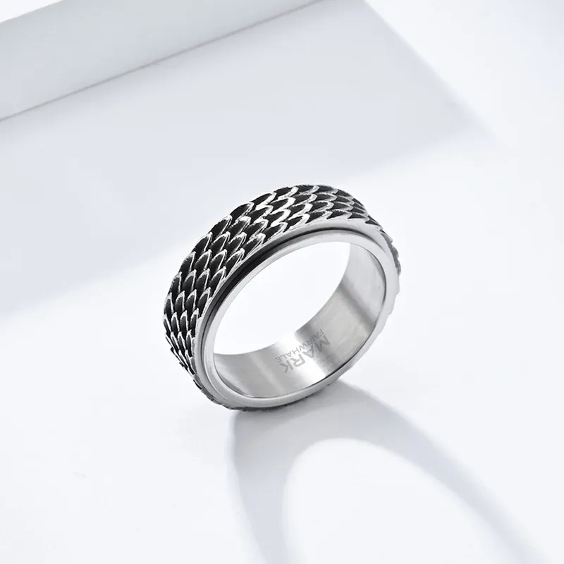 FAIRWHALE Titanium Steel Rings Unisex-2