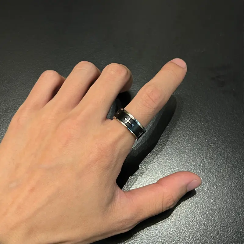 FAIRWHALE Titanium Steel Rings Unisex-2