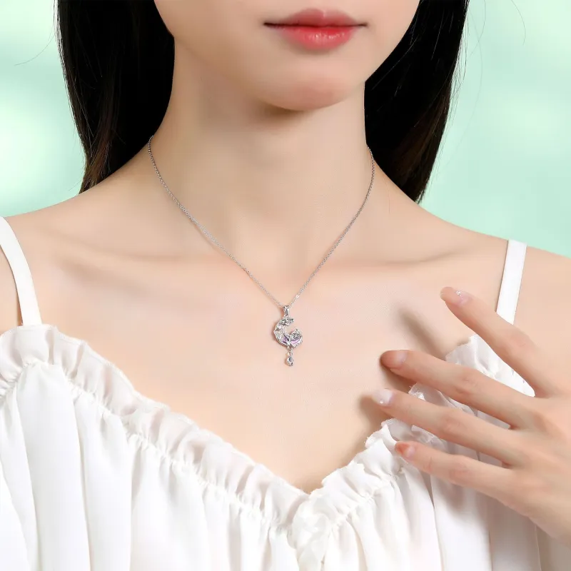 FAIRWHALE S925 Silver Necklaces Women's-2