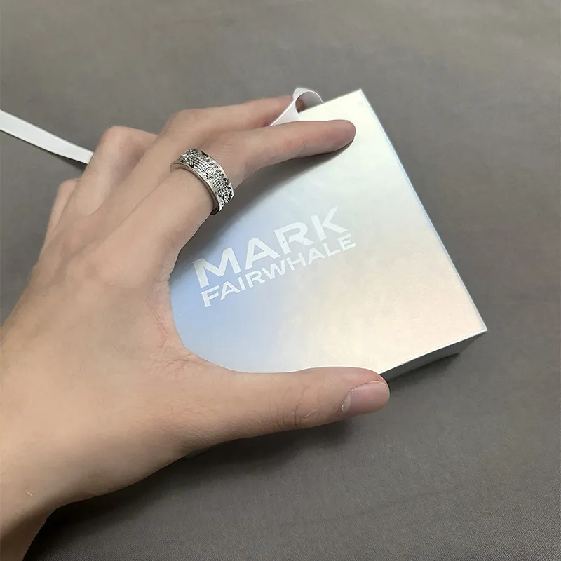 FAIRWHALE Titanium Steel Rings Unisex-2