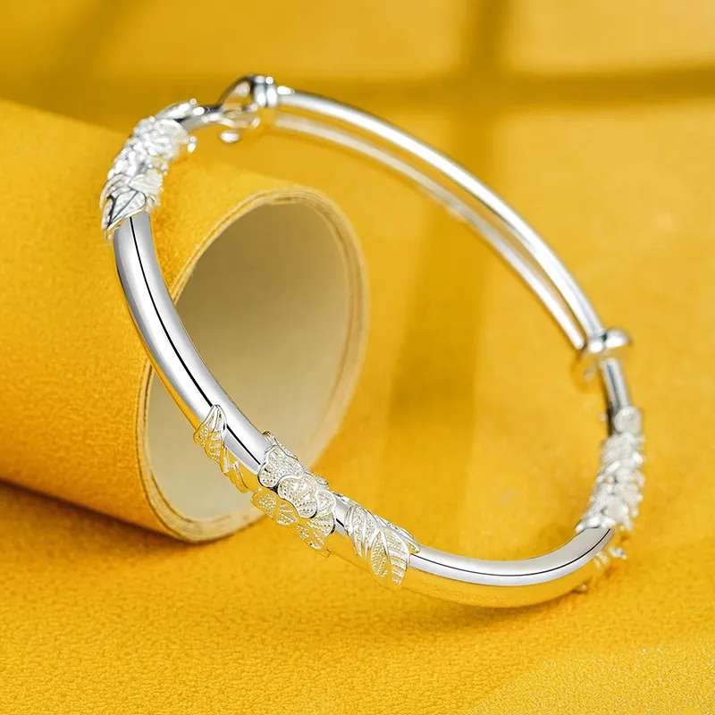 FAIRWHALE 999 Fine Silver Sterling Silver Bangle Women's-1