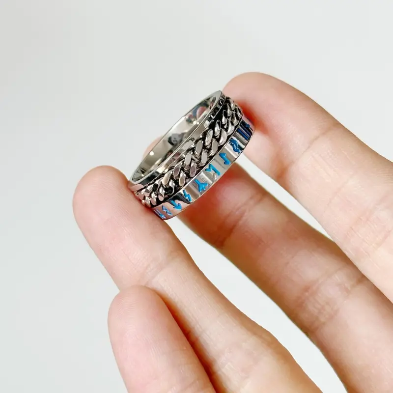 FAIRWHALE Titanium Steel Rings Unisex-3