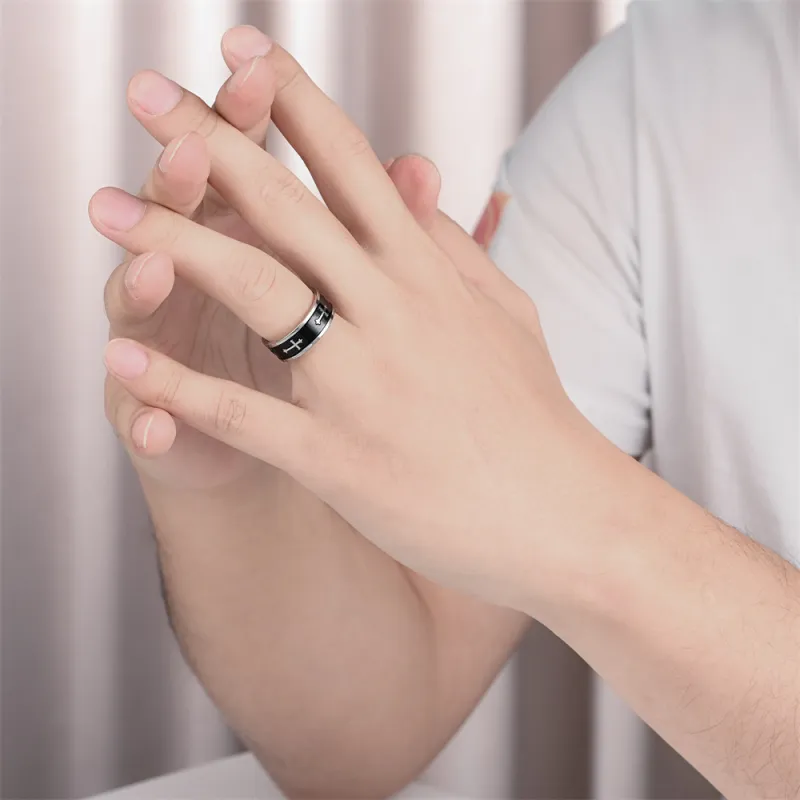 FAIRWHALE Titanium Steel Rings Unisex-3