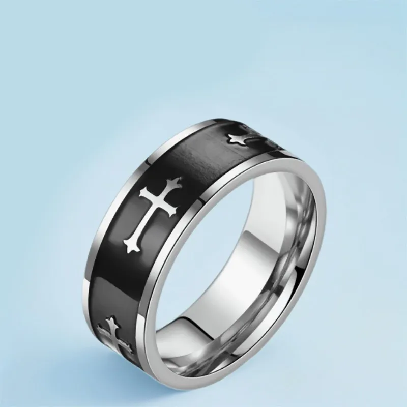 FAIRWHALE Titanium Steel Rings Unisex-6
