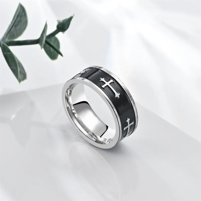 FAIRWHALE Titanium Steel Rings Unisex-5