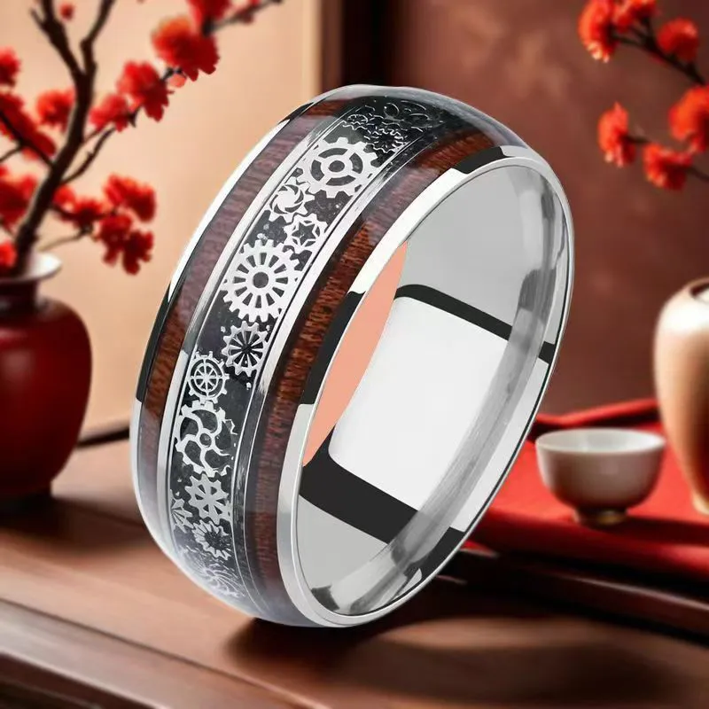 FAIRWHALE Titanium Steel Rings Unisex-4