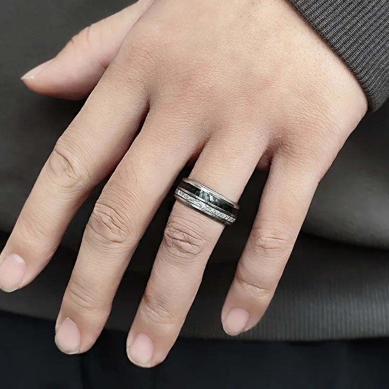 FAIRWHALE Titanium Steel Rings Unisex-6