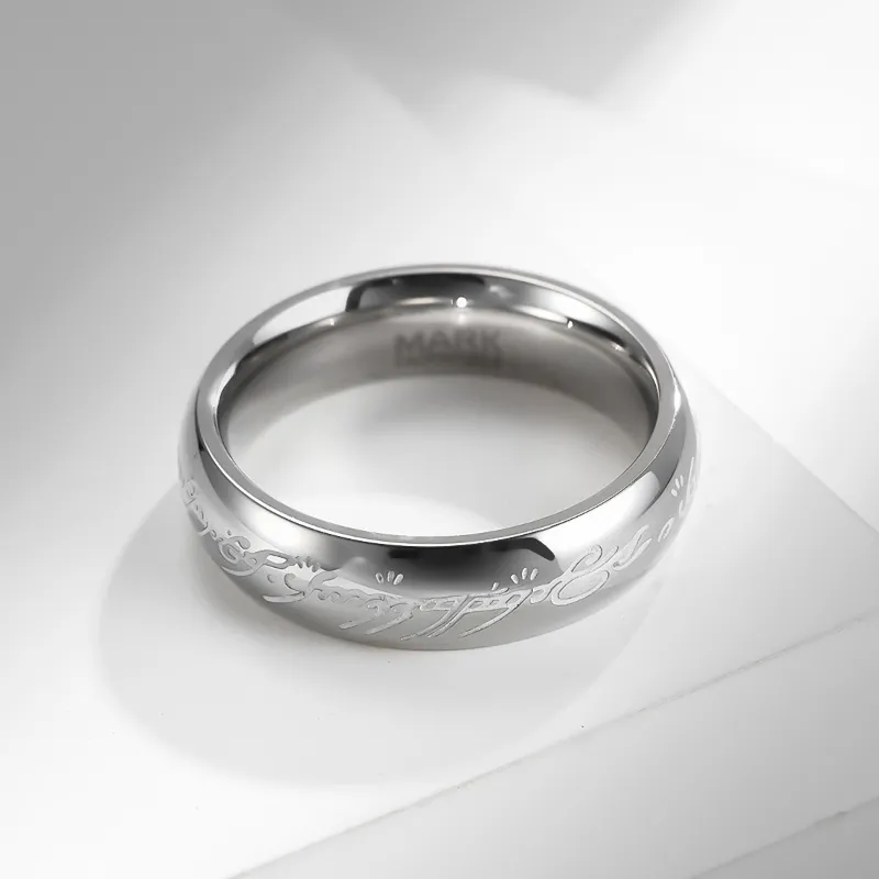 FAIRWHALE Titanium Steel Rings Unisex-1