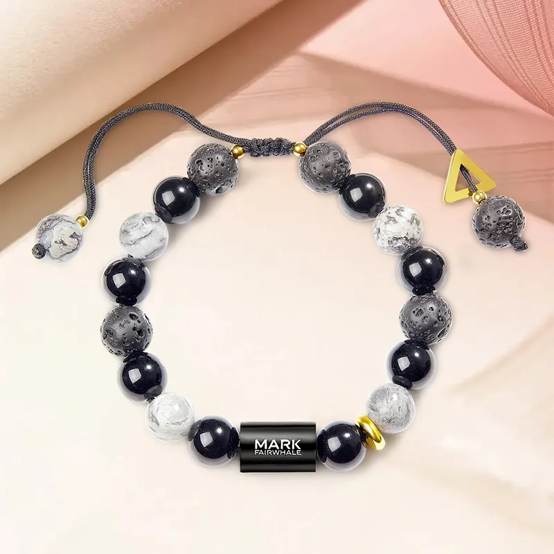 FAIRWHALE Obsidian Bracelets Unisex-4