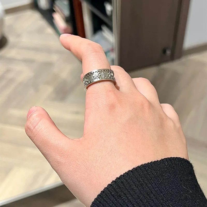 FAIRWHALE Titanium Steel Rings Unisex-4