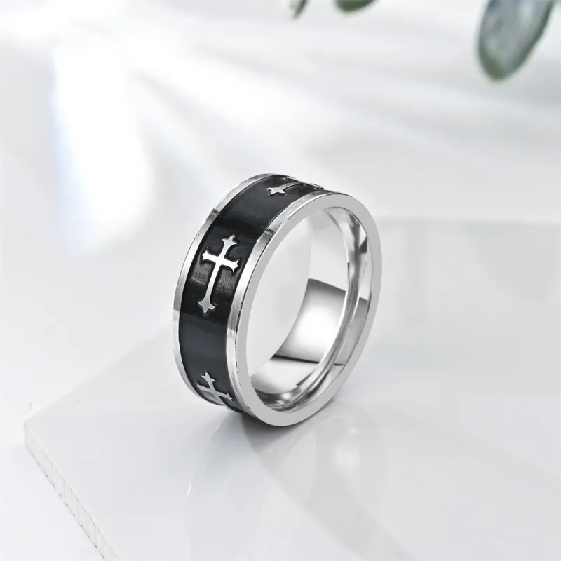 FAIRWHALE Titanium Steel Rings Unisex-4