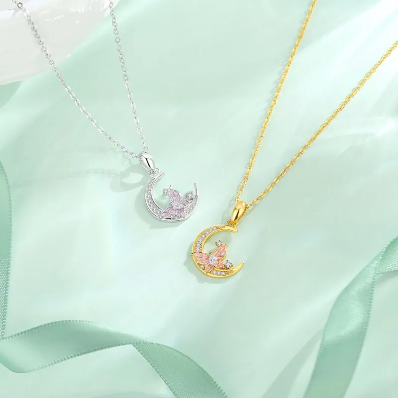 FAIRWHALE S925 Silver Necklaces Women's-5