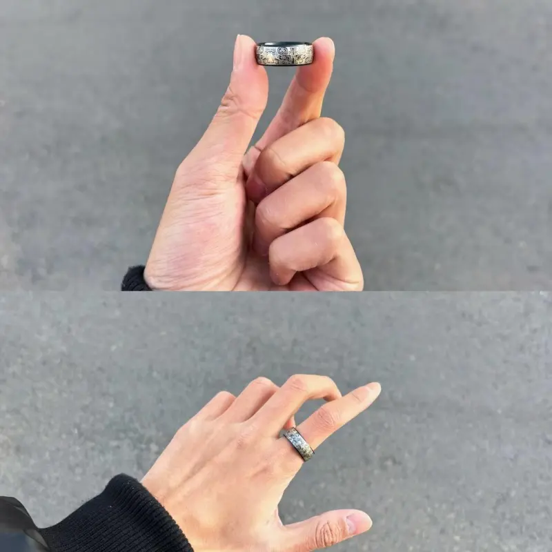 FAIRWHALE Titanium Steel Rings Unisex-3