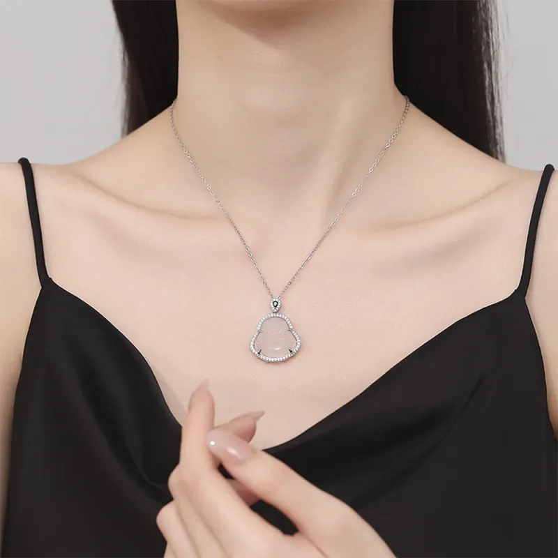 Seven Seven Silver Jewelry Chalcedony Necklaces Unisex-1