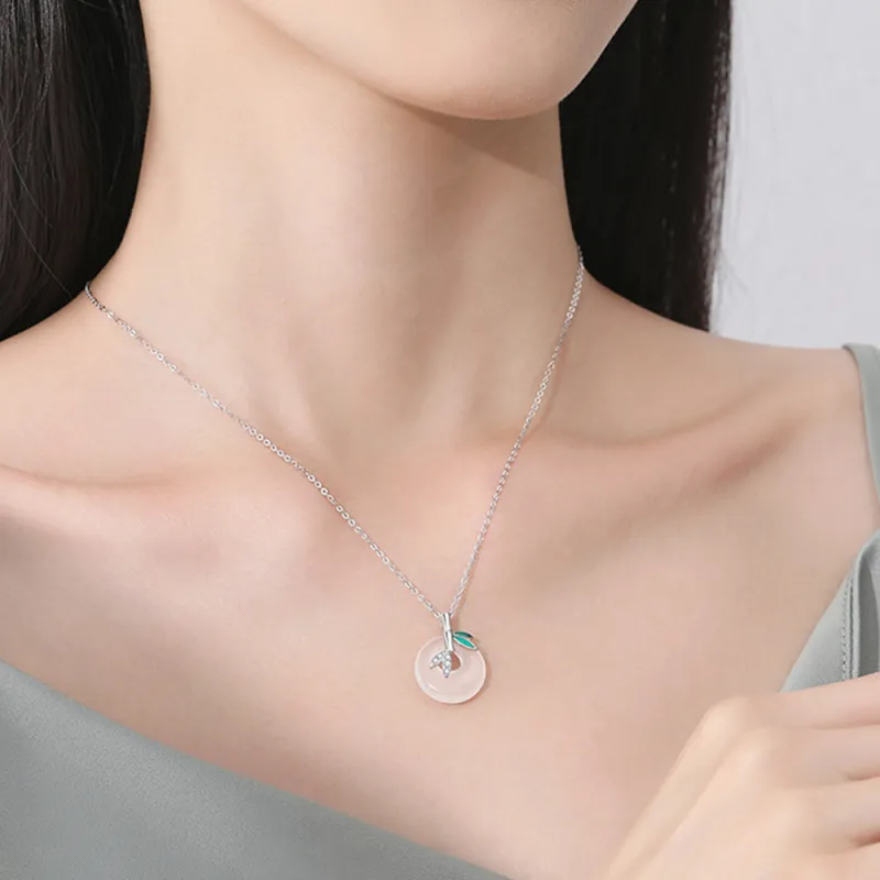 Seven Seven Silver Jewelry Glass Cat Eye Necklaces Unisex-5