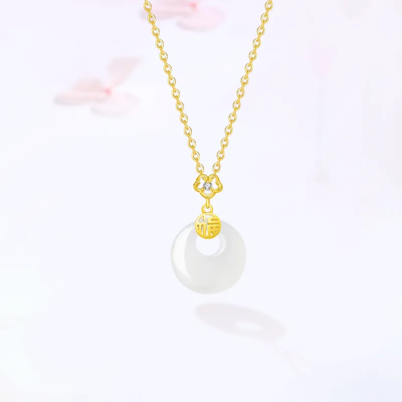Seven Seven Silver Jewelry Natural Chalcedony Necklaces Unisex-1