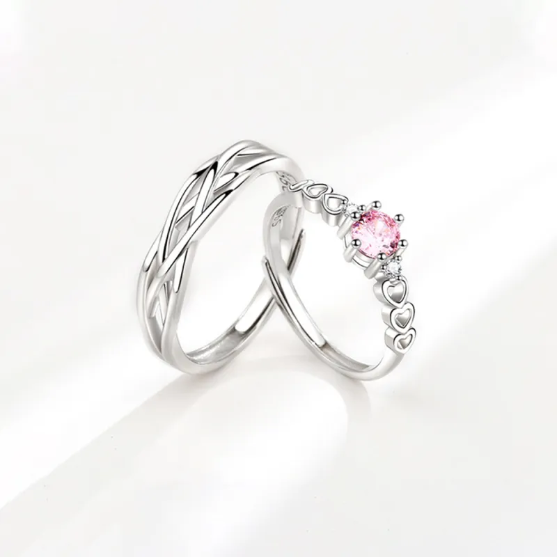 Seven Seven Silver Jewelry S999 Fine Silver Rings Unisex-3