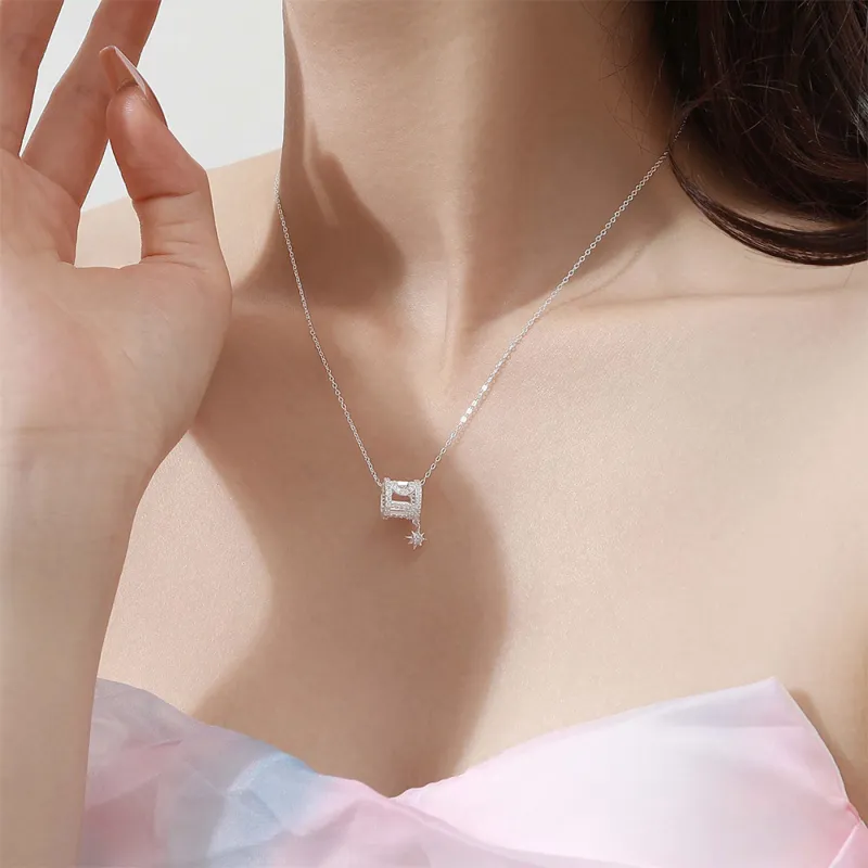 Seven Seven Silver Jewelry S999 Fine Silver Sterling Silver Necklaces Women's-5