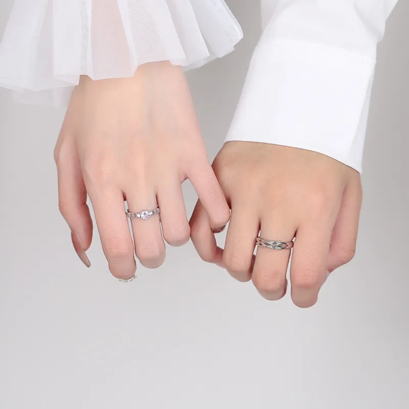 Seven Seven Silver Jewelry S999 Fine Silver Rings Unisex-5