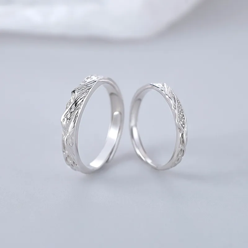 Seven Seven Silver Jewelry S999 Fine Silver Rings Unisex-5