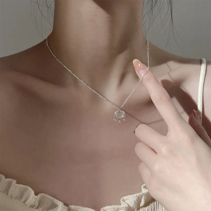 Seven Seven Silver Jewelry Natural Chalcedony Jade Necklaces Women's-2