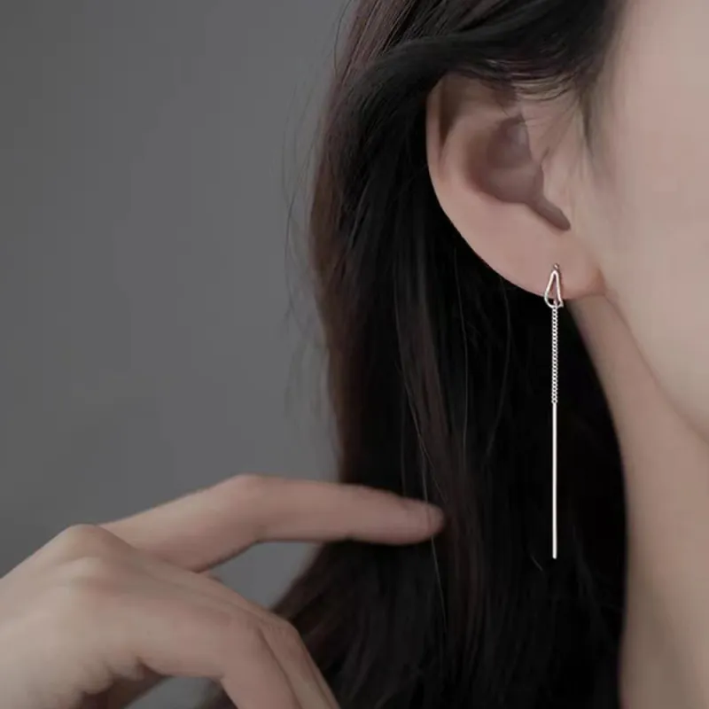 Seven Seven Silver Jewelry S925 Silver Drop Earrings Women's-2