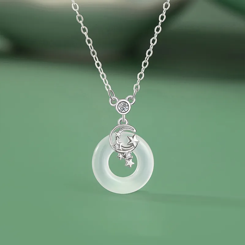 Seven Seven Silver Jewelry Natural Chalcedony Necklaces Women's-3