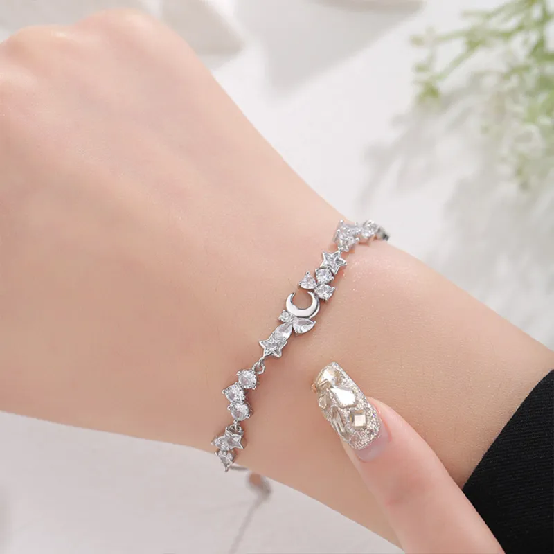 Seven Seven Silver Jewelry S999 Fine Silver Pure Silver Bracelets Women's-5