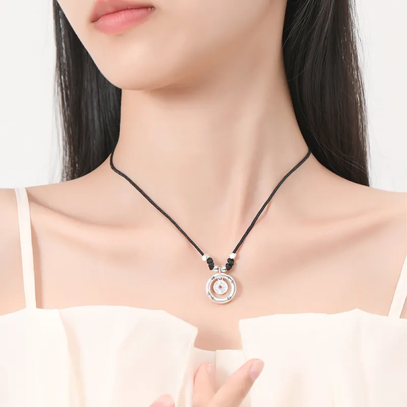 Seven Seven Silver Jewelry S999 Fine Silver Sterling Silver Necklaces Unisex-4