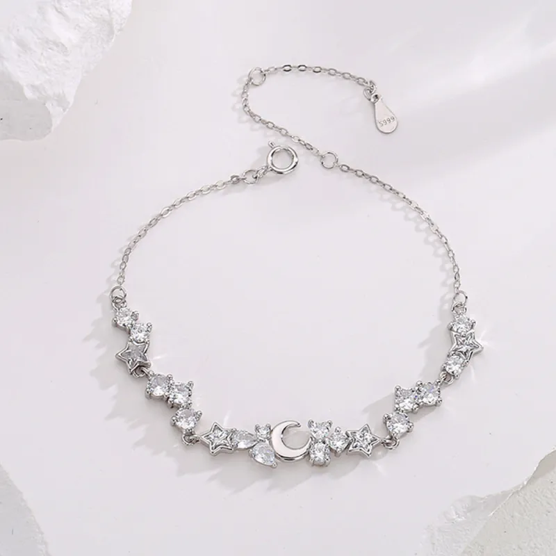 Seven Seven Silver Jewelry S999 Fine Silver Pure Silver Bracelets Women's-1