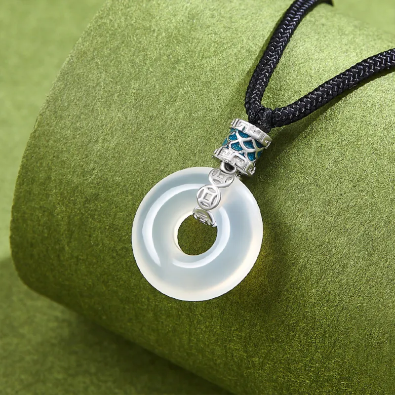 Seven Seven Silver Jewelry Chalcedony Necklaces Unisex-3