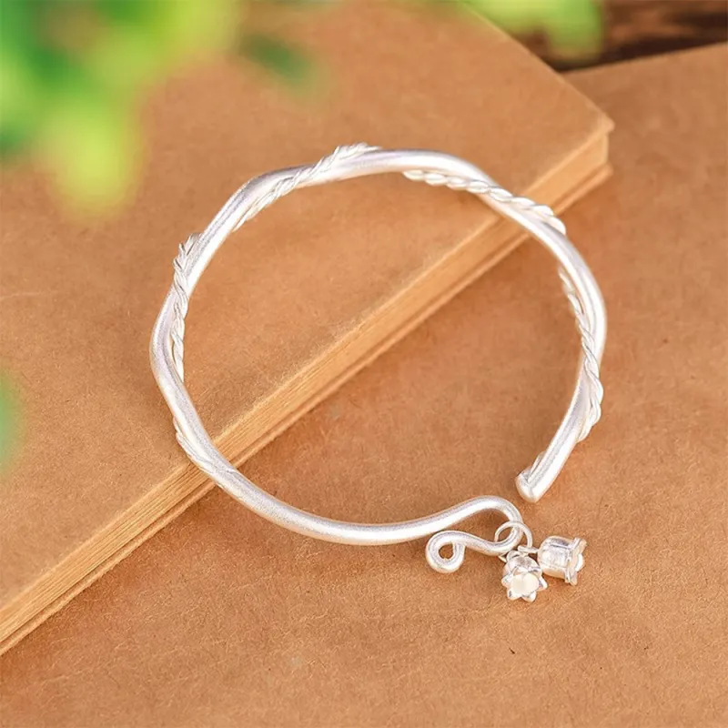 Seven Seven Silver Jewelry S999 Fine Silver Sterling Silver Bracelets Women's-3