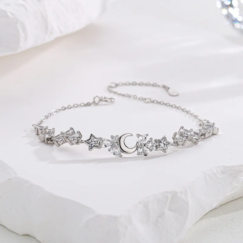 Seven Seven Silver Jewelry S999 Fine Silver Pure Silver Bracelets Women's-3