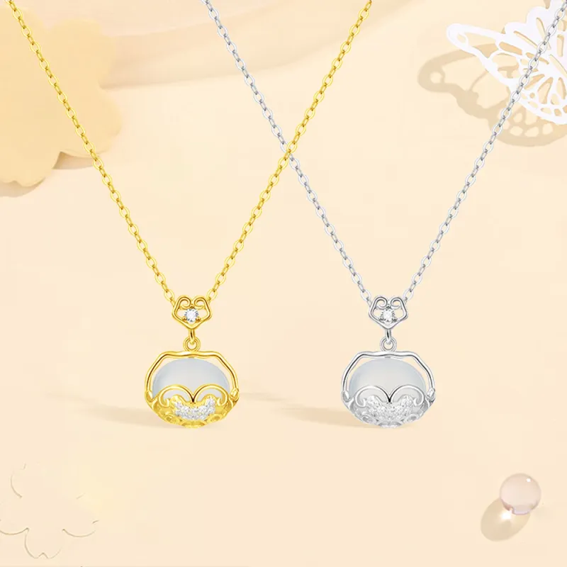 Seven Seven Silver Jewelry Chalcedony Collarbone Chain Unisex-11