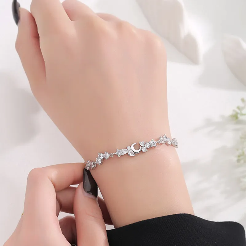 Seven Seven Silver Jewelry S999 Fine Silver Pure Silver Bracelets Women's-4