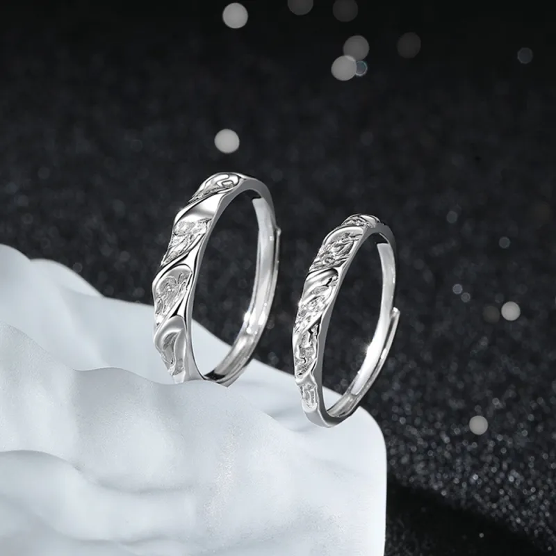 Seven Seven Silver Jewelry S999 Fine Silver Rings Unisex-3