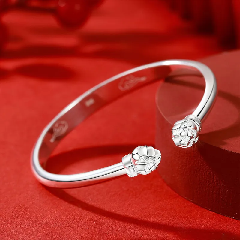 Seven Seven Silver Jewelry S999 Fine Silver Sterling Silver Bracelets Women's-3
