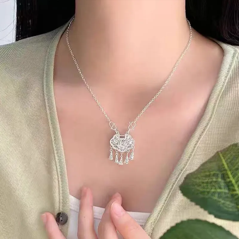 Seven Seven Silver Jewelry S999 Fine Silver Sterling Silver Necklaces Women's-1