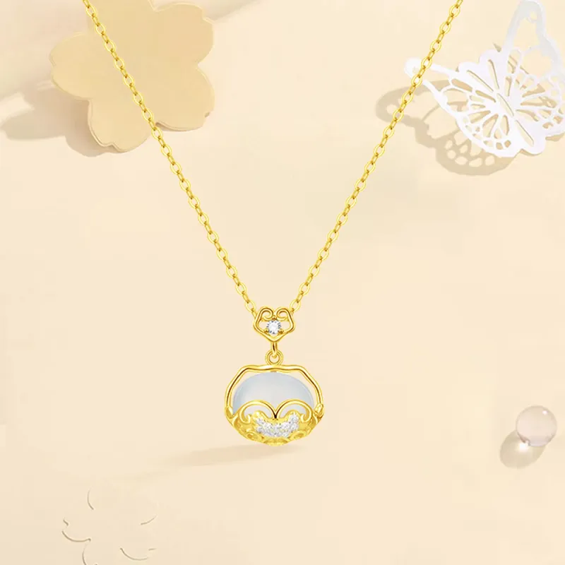 Seven Seven Silver Jewelry Chalcedony Collarbone Chain Unisex-7