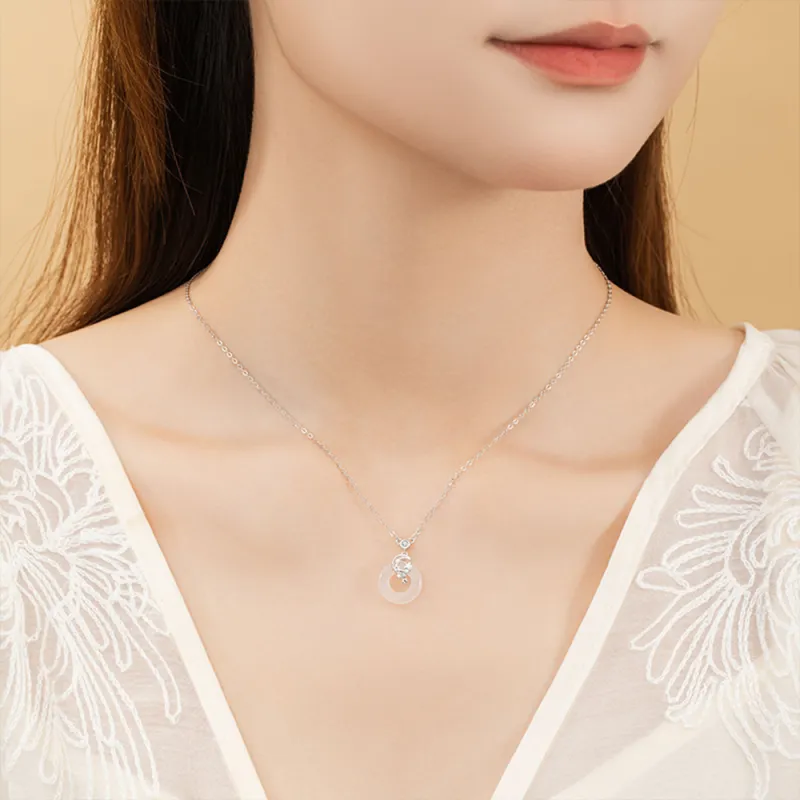 Seven Seven Silver Jewelry Natural Chalcedony Necklaces Women's-1