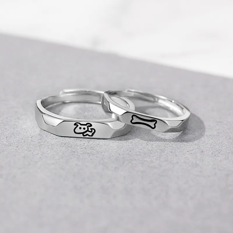 Seven Seven Silver Jewelry S999 Fine Silver Sterling Silver Rings Unisex-3