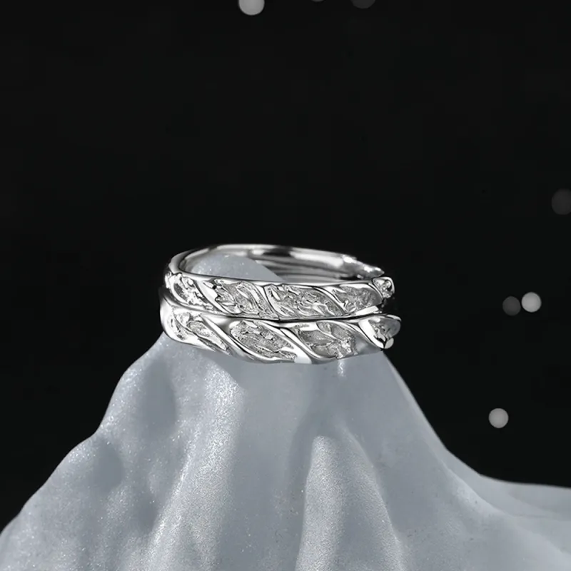 Seven Seven Silver Jewelry S999 Fine Silver Rings Unisex-5