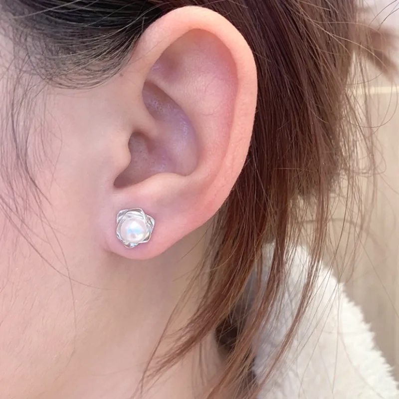 Seven Seven Silver Jewelry S999 Fine Silver Stud Earrings Women's-1
