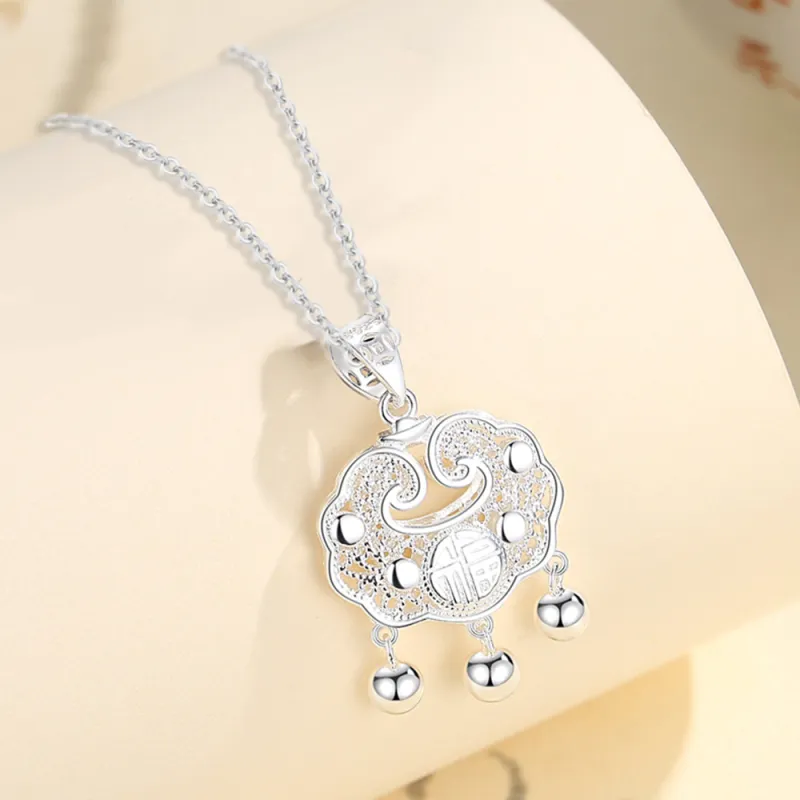 Seven Seven Silver Jewelry S999 Fine Silver Necklaces Unisex-5