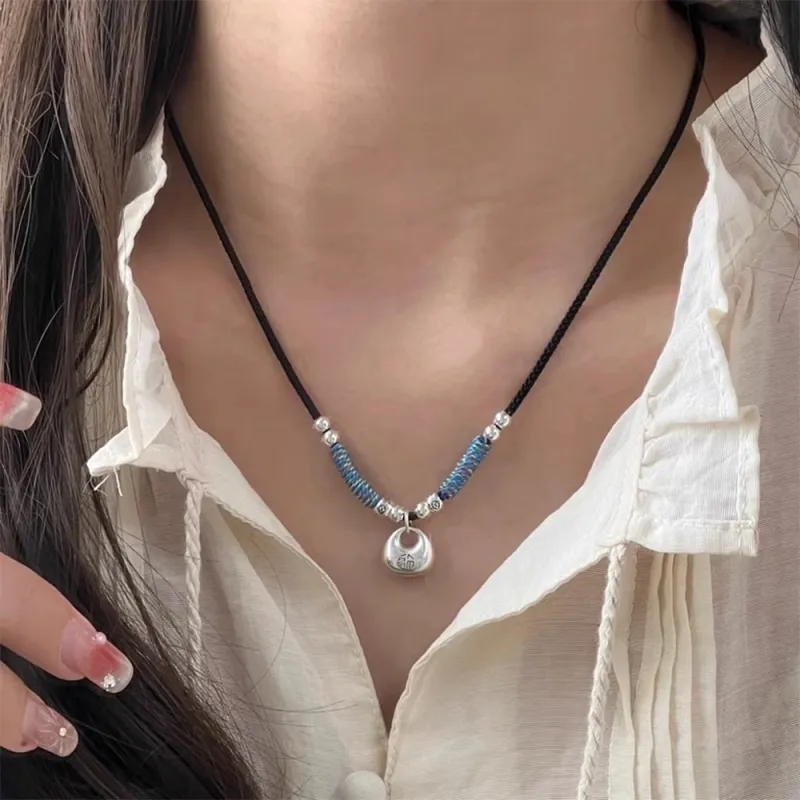 Seven Seven Silver Jewelry S999 Fine Silver Necklaces Unisex-3