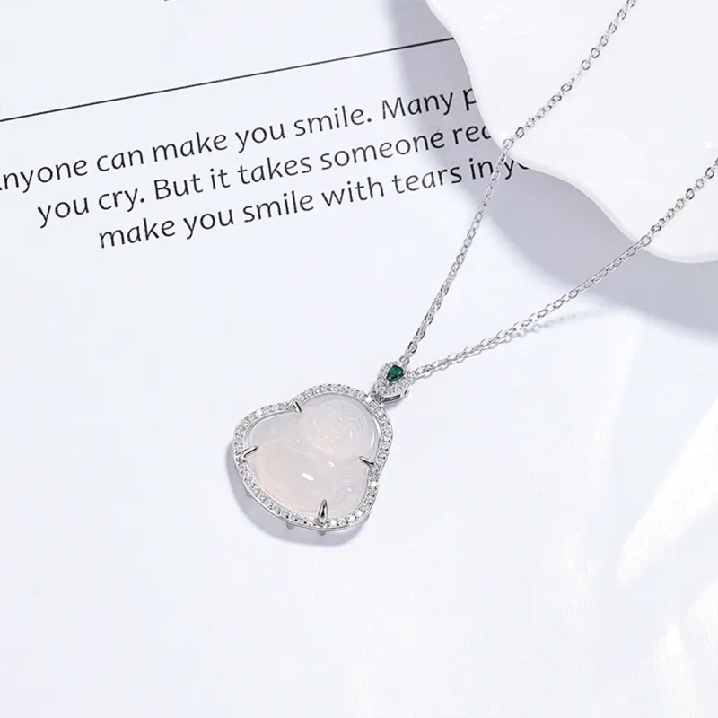 Seven Seven Silver Jewelry Chalcedony Necklaces Unisex-2