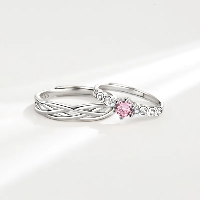 Seven Seven Silver Jewelry S999 Fine Silver Rings Unisex-2