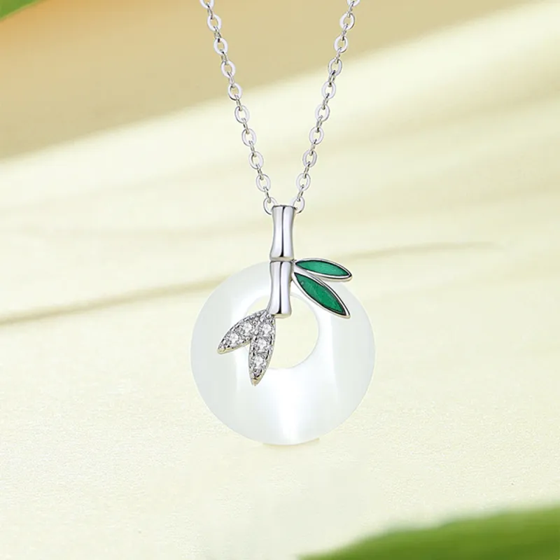 Seven Seven Silver Jewelry Glass Cat Eye Necklaces Unisex-2